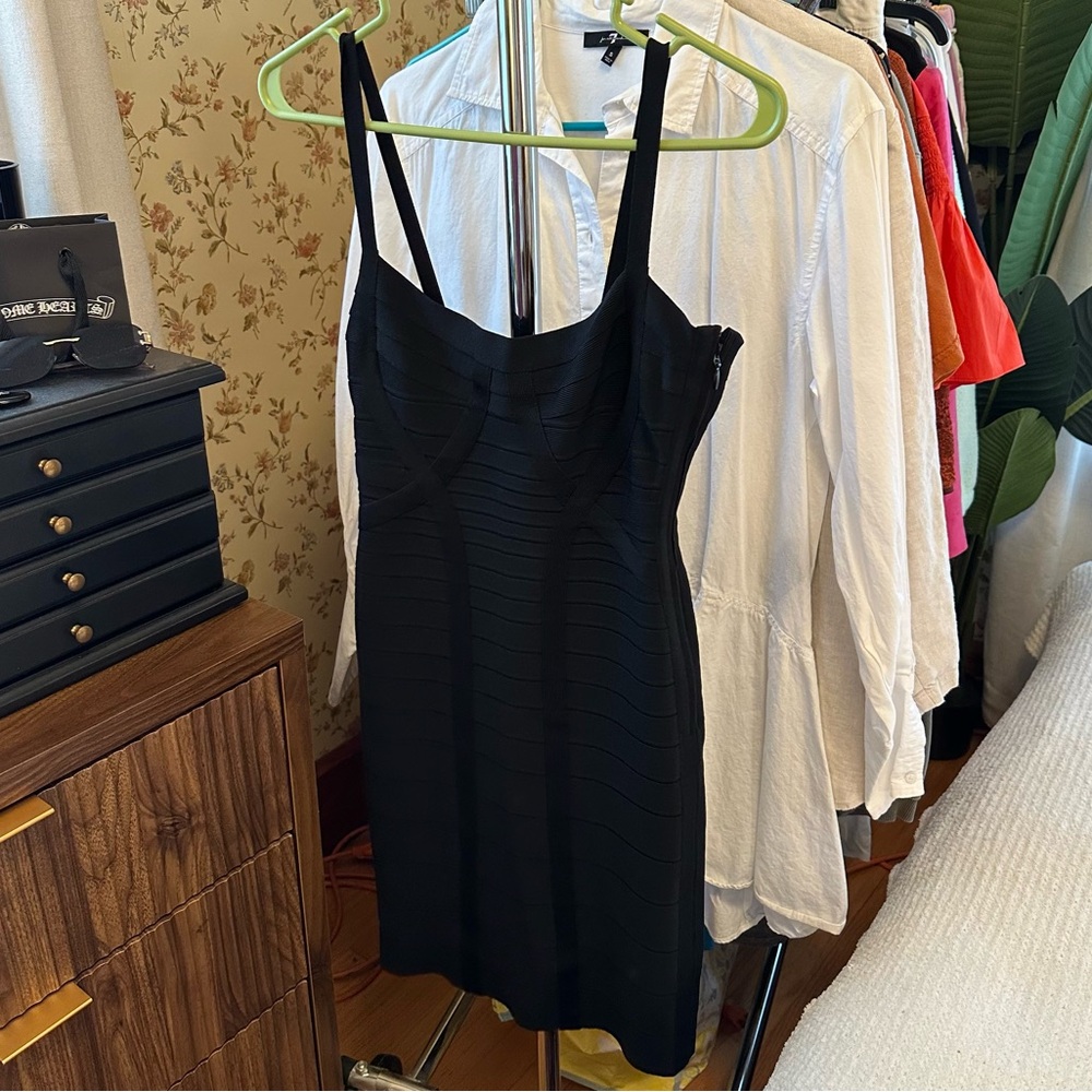 Herve Leger Black Dress